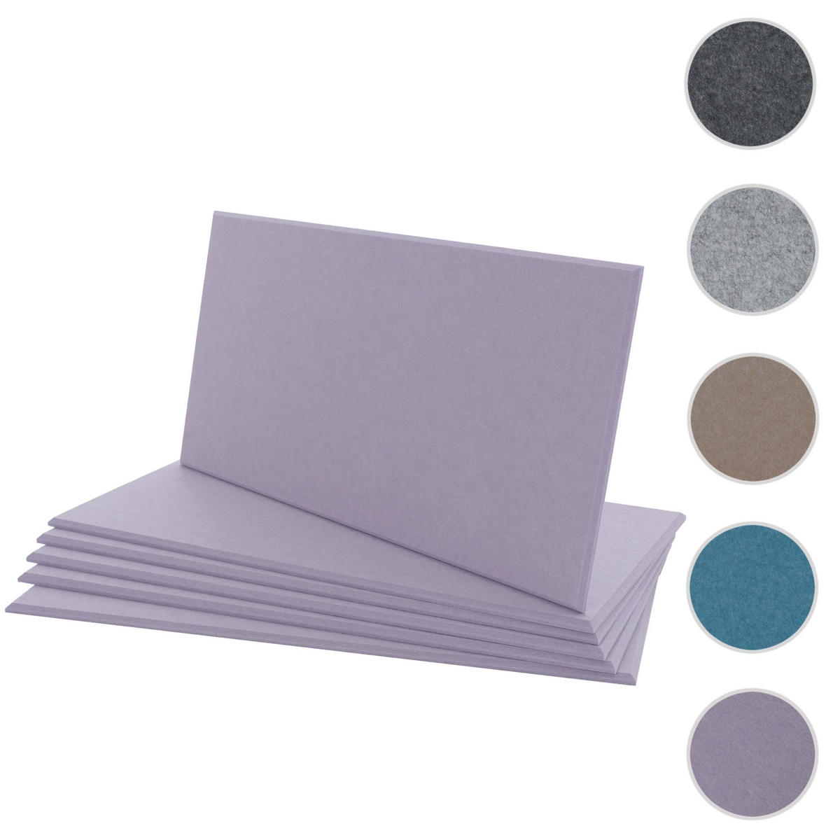 AKUSTIKWANDPANEEL Lila Komplett-Set - Lila, Textil (30/60/1cm) - MCW