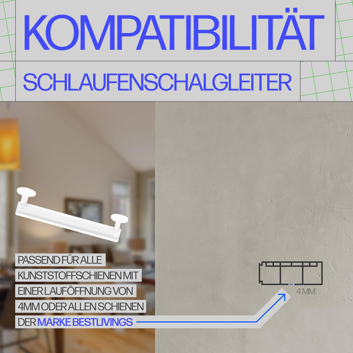 SCHLAUFENGLEITER ohne Klammer Weiß 40 Stück - Weiß, Kunststoff (0.5/5.2cm) - Bestlivings