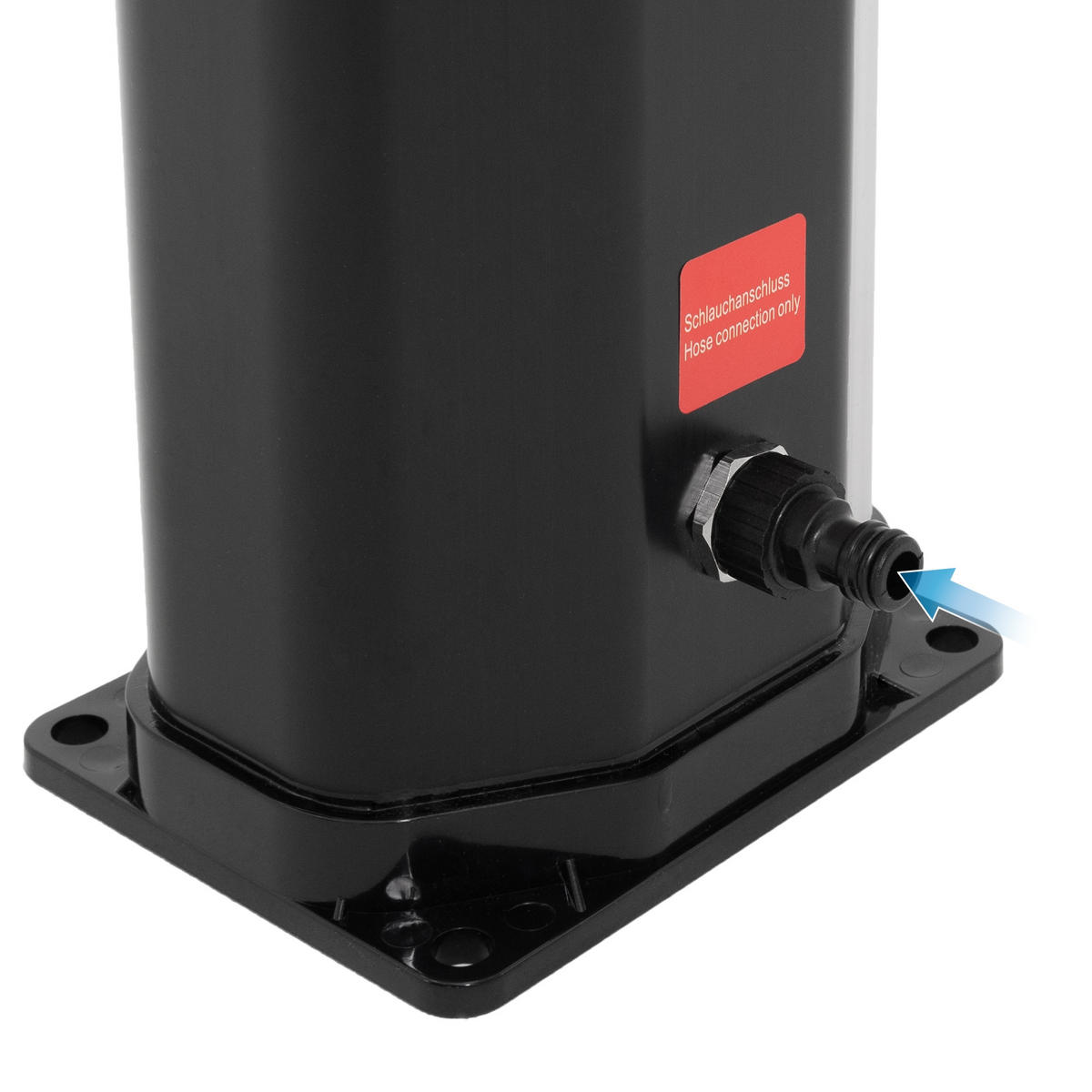 SOLARDUSCHE - Schwarz, Kunststoff (14/217/18cm) - ECD-Germany