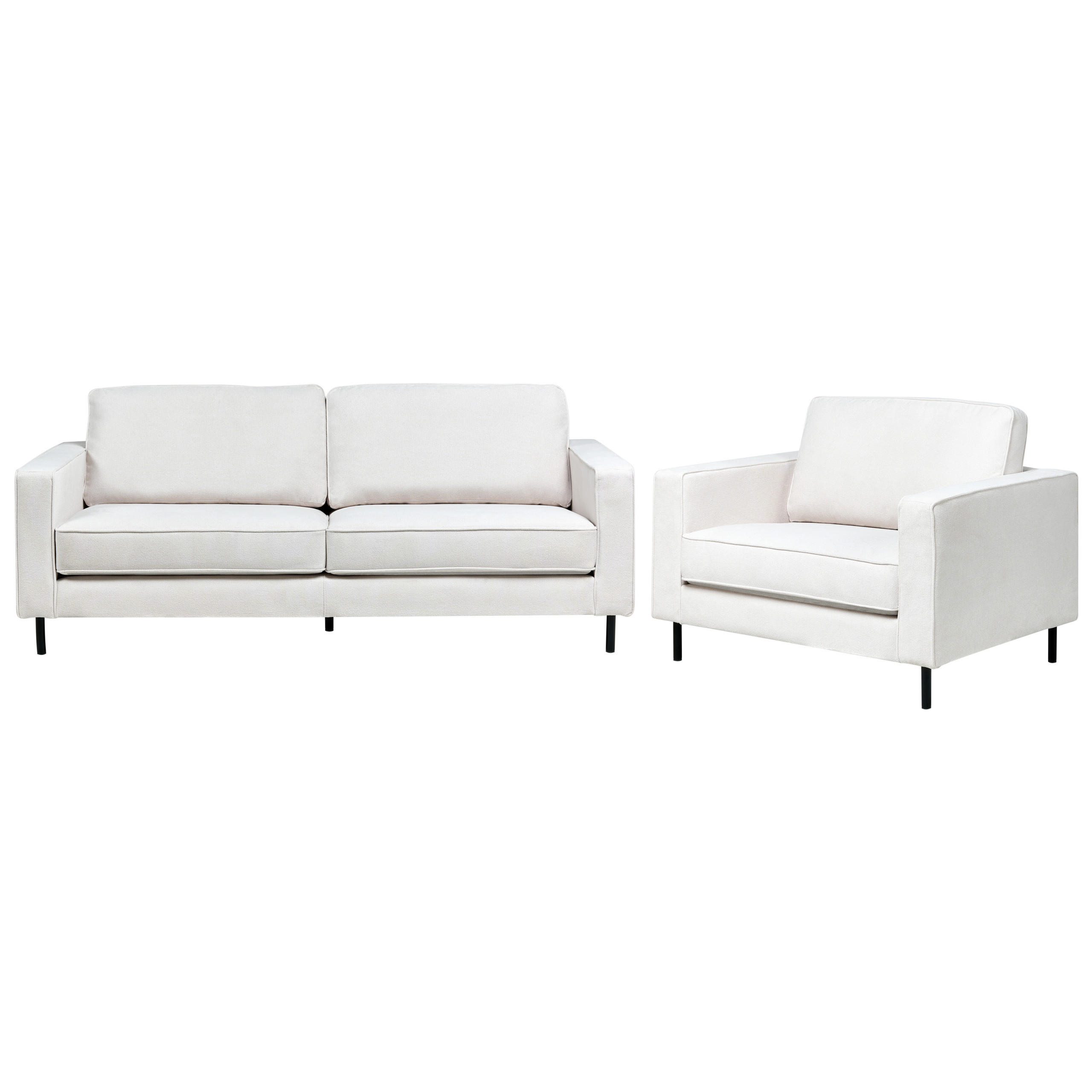 Beliani Sofa-Set Creme 204x87x91 cm