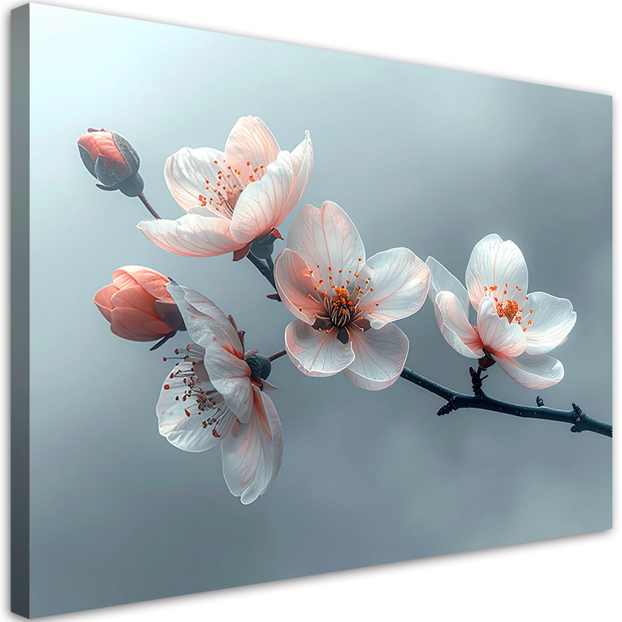 Feeby Leinwandbilder, Blau 120x80 cm