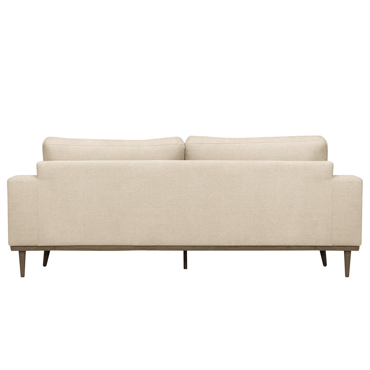2-SITZER SOFA - Eichefarben/Creme, Eichenholz/Textil (197/81/88cm) - home24