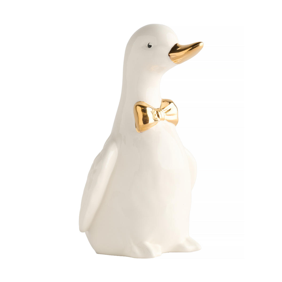 DEKOFIGUR Ducksi - Weiß, Keramik (12.5/20.5/11cm) - home&you