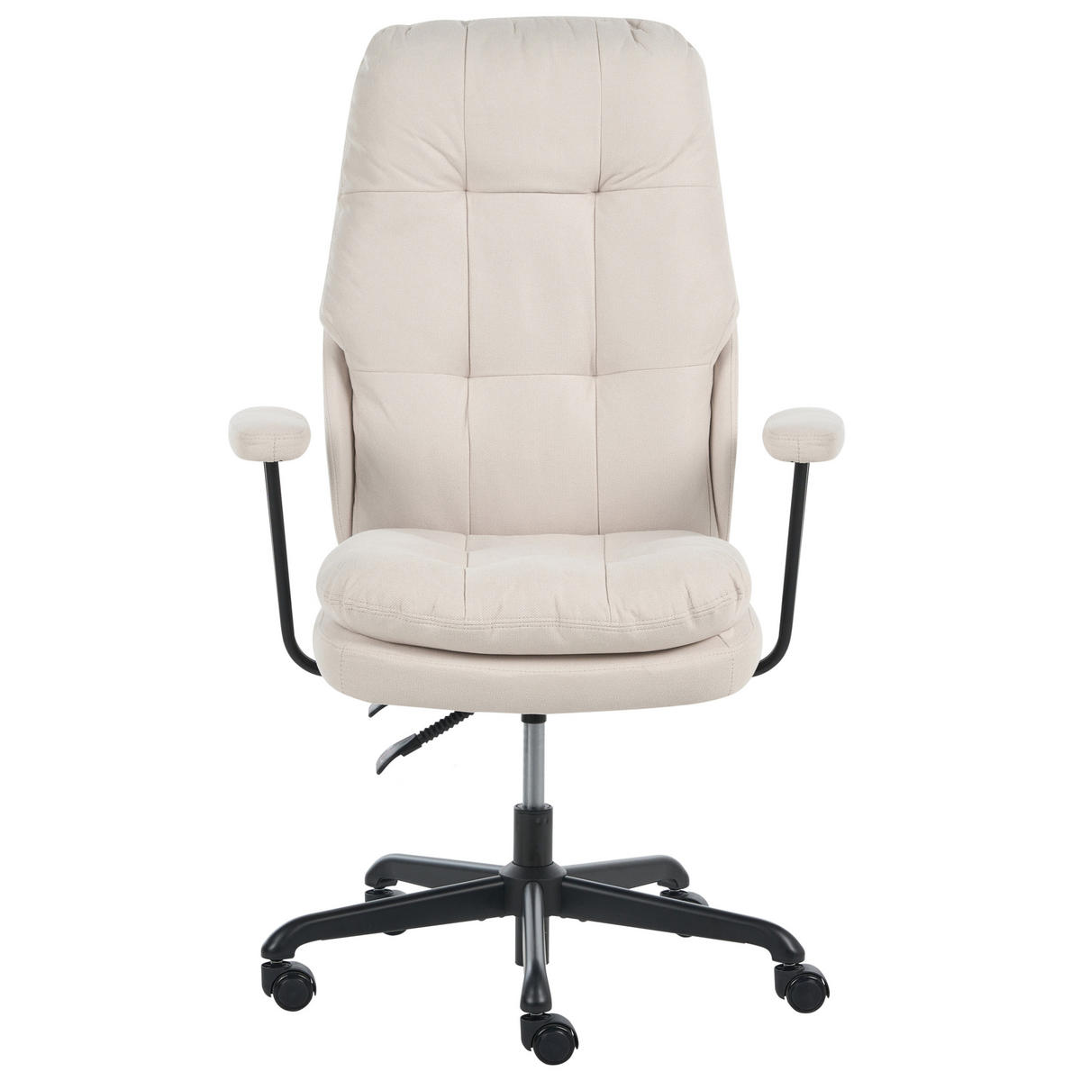 KANCELÁŘSKÁ ŽIDLE Látka Krémově bílá Melocush - krémová, textil (75/106/66cm) - Beliani