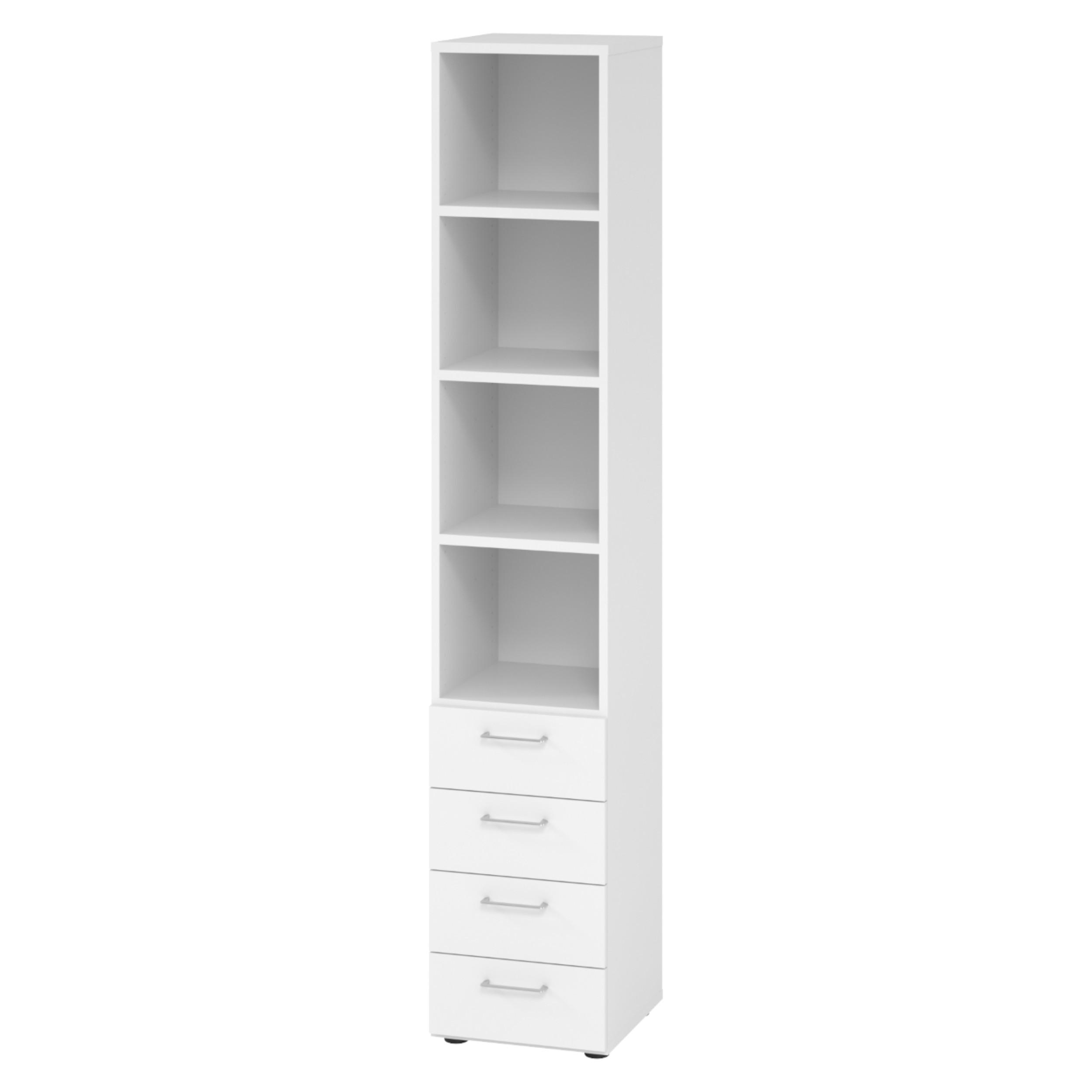 bümö Regal Weiß 40x215.6x42 cm