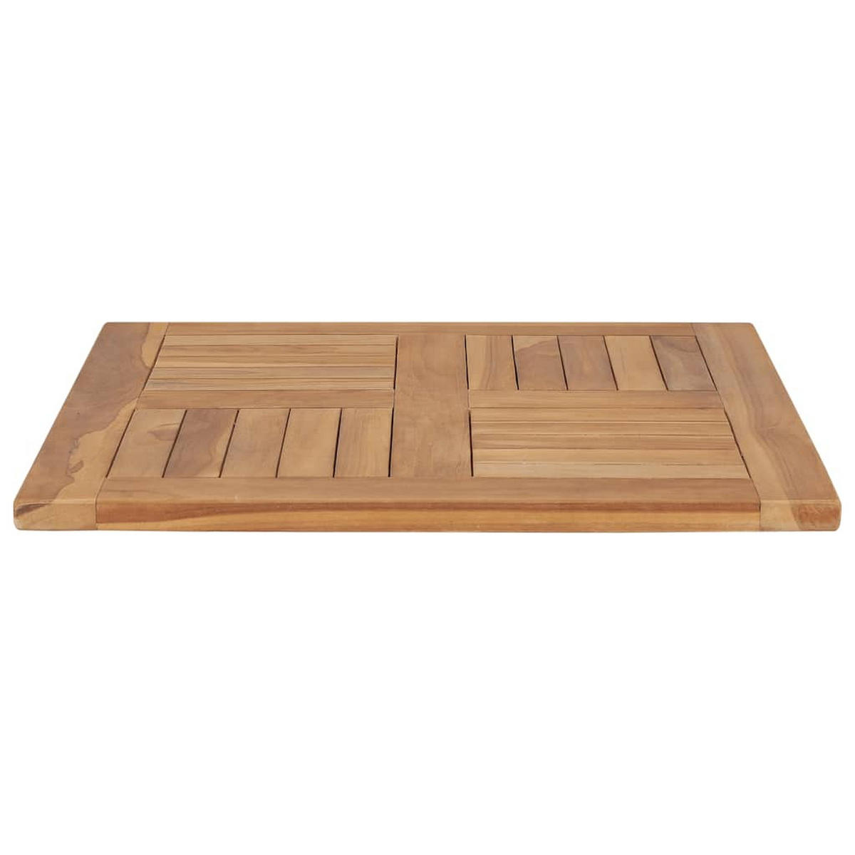 TISCHPLATTE Massivholz Teak 60/60/2,5 Cm - Braun, Holz (60/60/2.5cm) - vidaXL