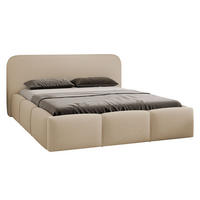 POLSTERBETT Stokre - Beige/Schwarz, Holz/Holzwerkstoff (160/200cm) - MIRJAN24