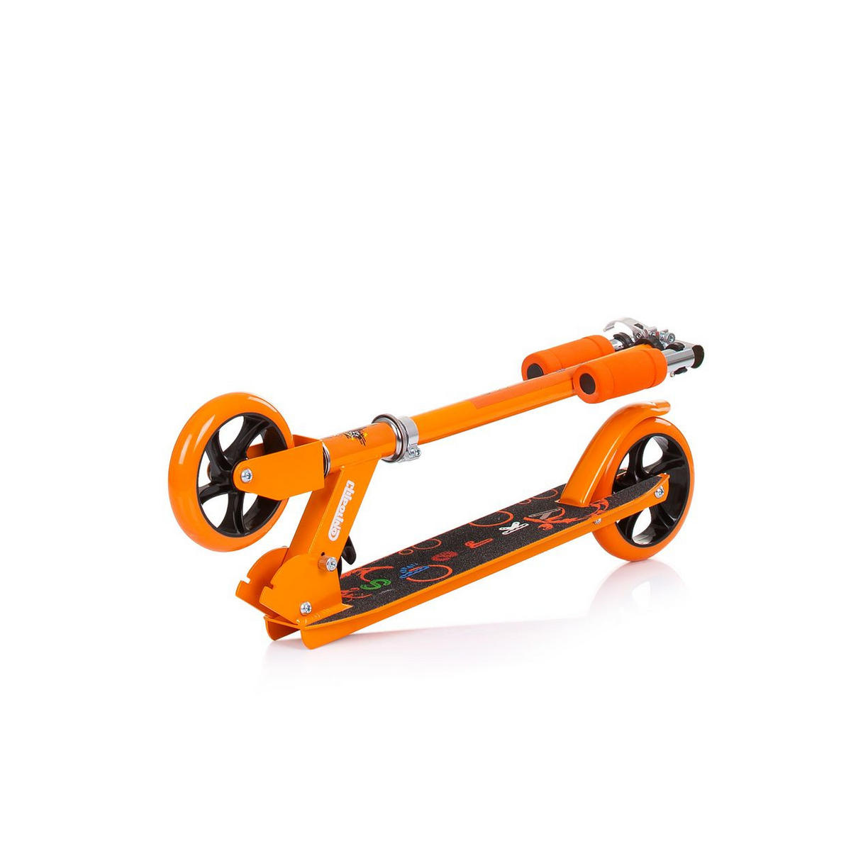 KINDERROLLER Sharky orange PU Räder ABEC-7 Lager Bremse verstellbar - Orange, Metall (73/26/80cm) - Chipolino
