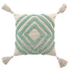 ZIERKISSEN Athena 40/40 cm - Grün, Naturmaterialien (40/40cm) - Douceur d´intérieur