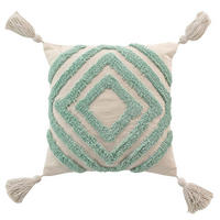 ZIERKISSEN Athena 40/40 cm - Grün, Naturmaterialien (40/40cm) - Douceur d´intérieur