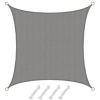 SONNENSEGEL Luftdurchlässig 200 cm Grau - Grau, Kunststoff (200/200cm) - Amanka