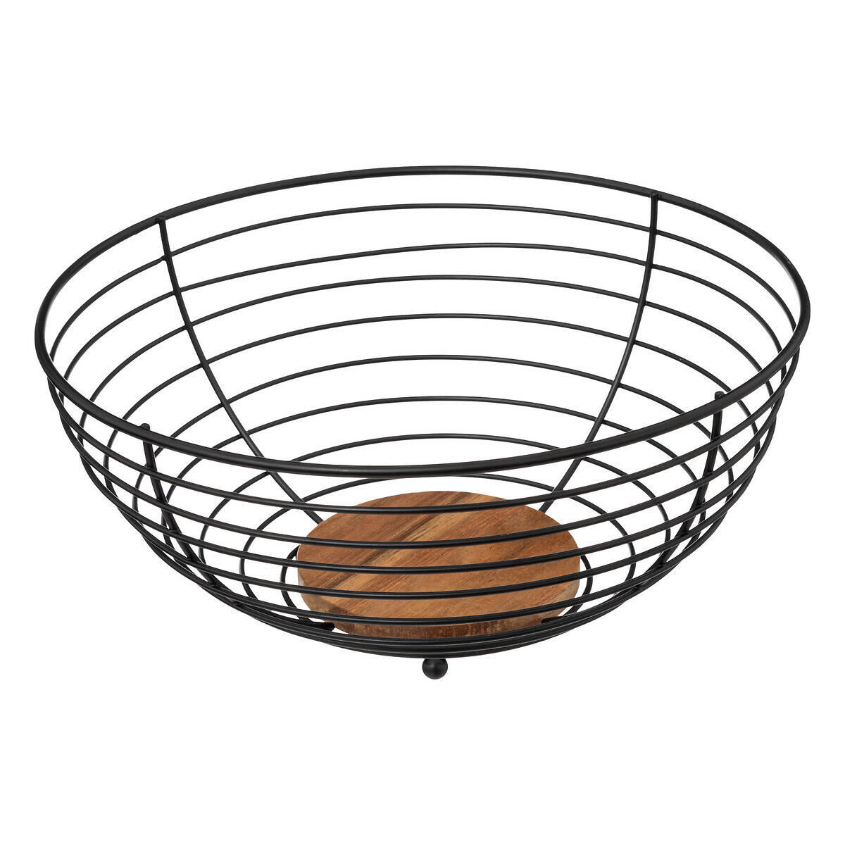 OBSTKORB Metall Ø 28 cm - Schwarz, Metall (28.1/13.1cm) - 5five Simply Smart