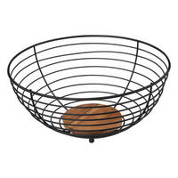 OBSTKORB Metall Ø 28 cm - Schwarz, Metall (28.1/13.1cm) - 5five Simply Smart