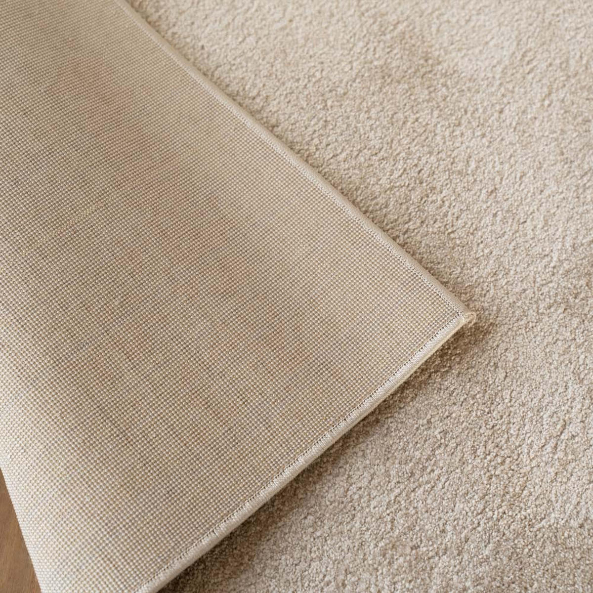 KURZFLORTEPPICH FOFI - Farbe: Beige, Größe: 200 x 140 cm - Beige, Kunststoff (140/200cm) - Home Deluxe