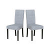 STUHL 2er Set Roma 2, schwarz - Blaugrau/Schwarz, Holz (46/97/41cm) - Leaf Design