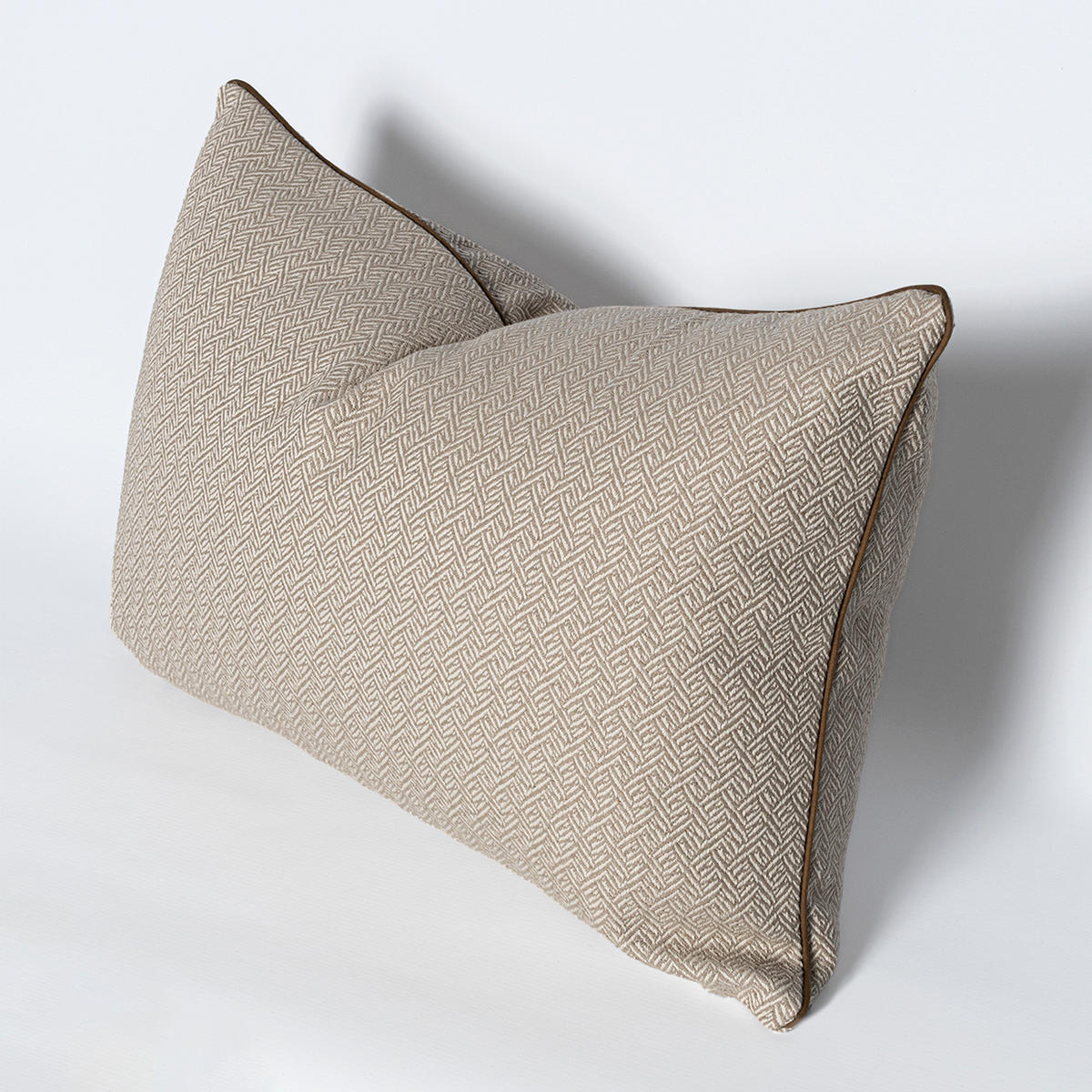 KISSENBEZUG dekorativ herringbone 60x40 cm beige - Beige, Textil (40/60cm) - Happy Friday