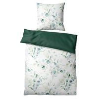 BETTWÄSCHE 2-teilig Eukalyptus - Weiß, Naturmaterialien (135/200cm) - Sanilo