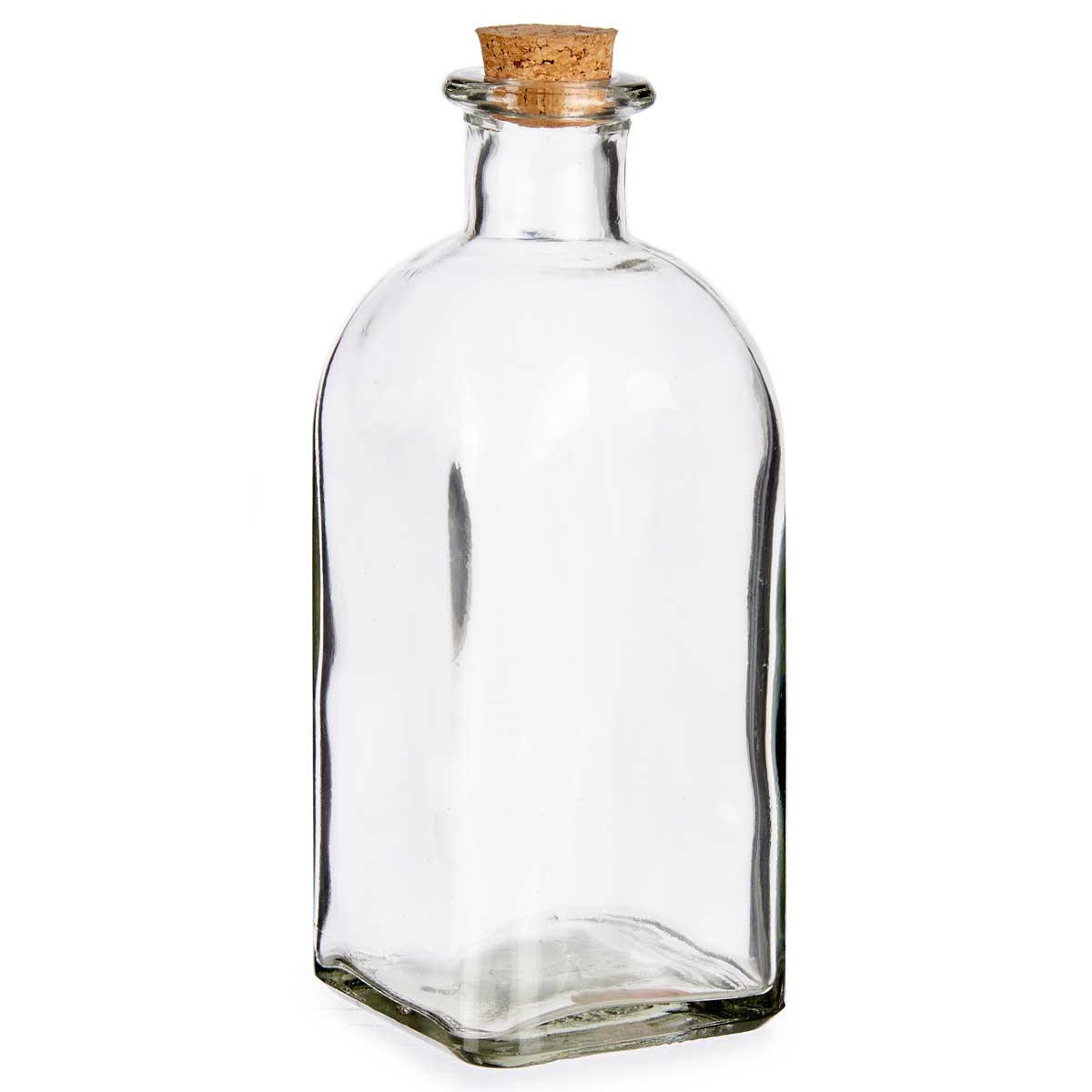 GLASFLASCHE Korkverschluss - Transparent, Glas (8/20.5/8cm)