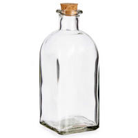 GLASFLASCHE Korkverschluss - Transparent, Glas (8/20.5/8cm)