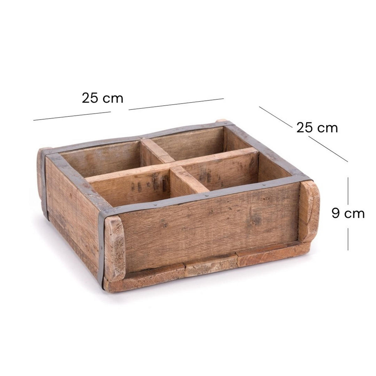 HOLZKISTE Brick Massivholz, Ziegelform - Naturfarben, Holz (9cm) - DESIGN DELIGHTS