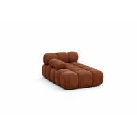 CHAISELONGUE Modular, Veloursstoff Salvador, Dunkelbraun, Links, Selia - Dunkelgrün/Dunkelbraun, Holz (95/70/160cm) - Kaiser Möbel