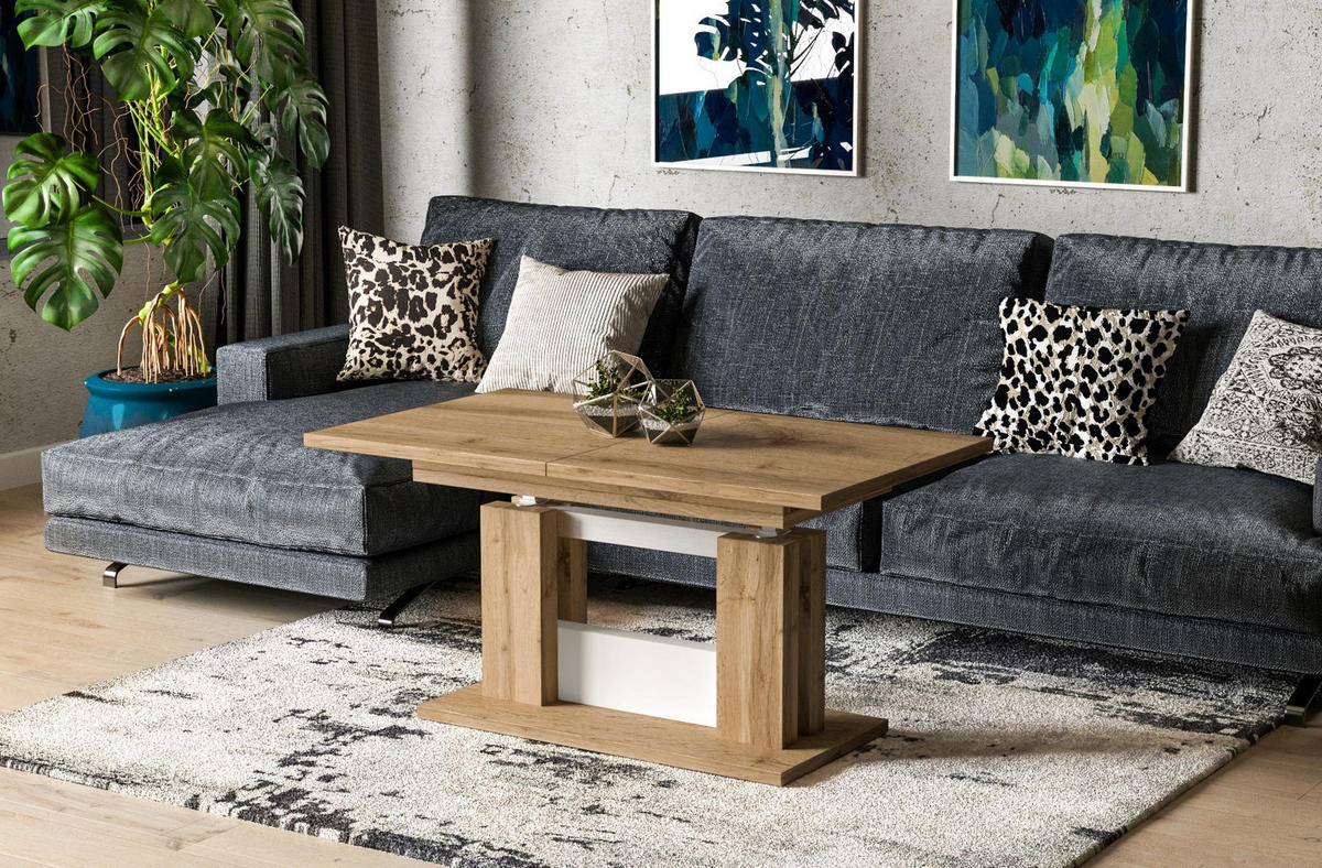 COUCHTISCH Fabel - Eiche Wotan, Holzwerkstoff (110/65/58cm) - Endo-Moebel