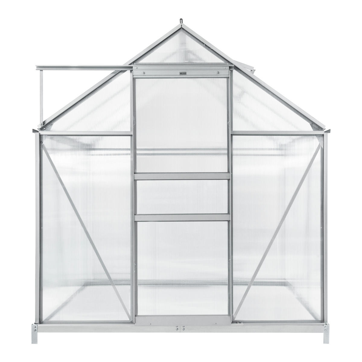 TREIBHAUS Oisterwijk - Transparent, Kunststoff/Metall (190/195/190cm) - [en.casa]