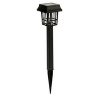 GARTENLATERNE LED Laternenstil 26 cm - Schwarz, Kunststoff (6.7/26/6.7cm)