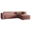 ECKSOFA Lordin Premium, Seite: Rechts - Rosa, Holz/Textil (267/205cm) - MIRJAN24