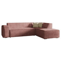 ECKSOFA Lordin Premium, Seite: Rechts - Rosa, Holz/Textil (267/205cm) - MIRJAN24