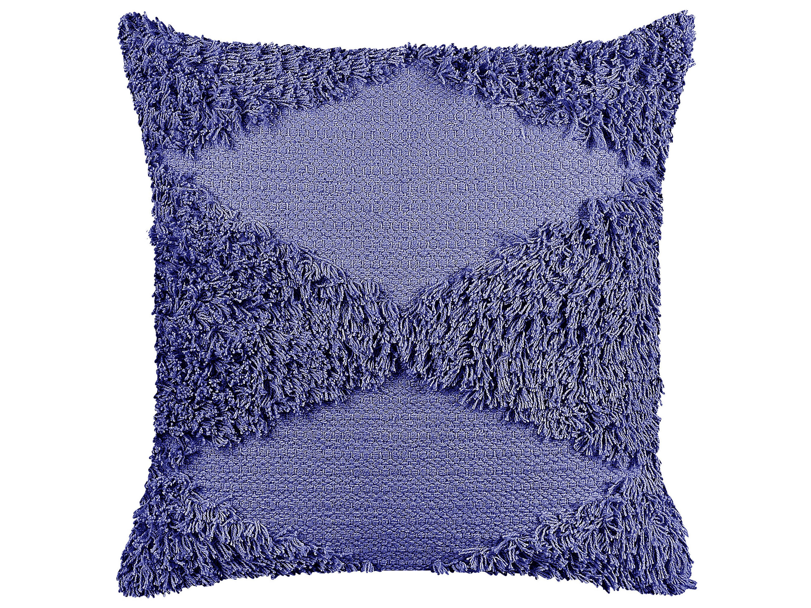 DEKOKISSEN 2er-Set Purpur 45/45 cm Rhoeo - Lila, Naturmaterialien/Textil (45/45cm) - Beliani