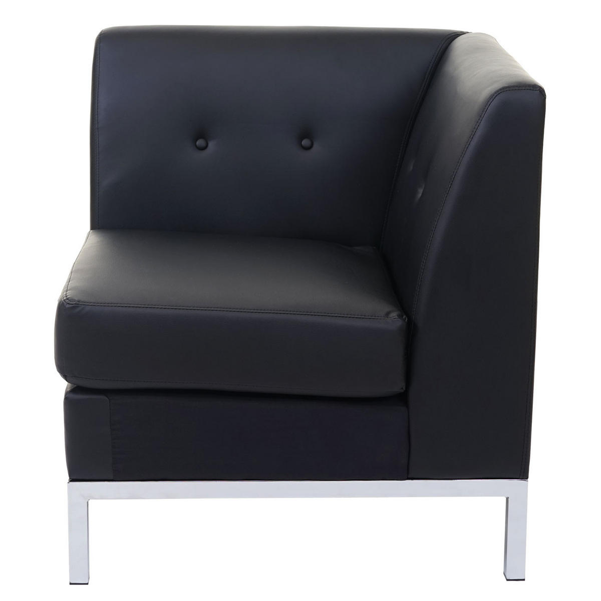 SESSEL ERWEITERBAR Schwarz - Schwarz, Textil (72/82/72cm) - MCW