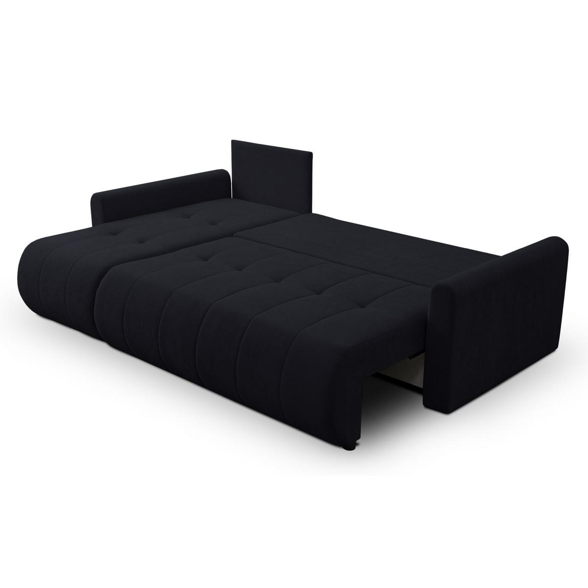 ECKSOFA Timmone Graphit Chenille 230 cm - Schwarz, Kunststoff/Textil (230/149cm) - Selsey