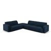 ECKSOFA links Molino aus Boucle dunkelblau 6 Sitzplätze - Dunkelblau, Textil (250/315cm) - Micadoni