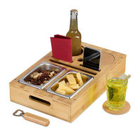 COUCHBAR - Hellbraun, Naturmaterialien/Holz (40/8/26cm) - Relaxdays