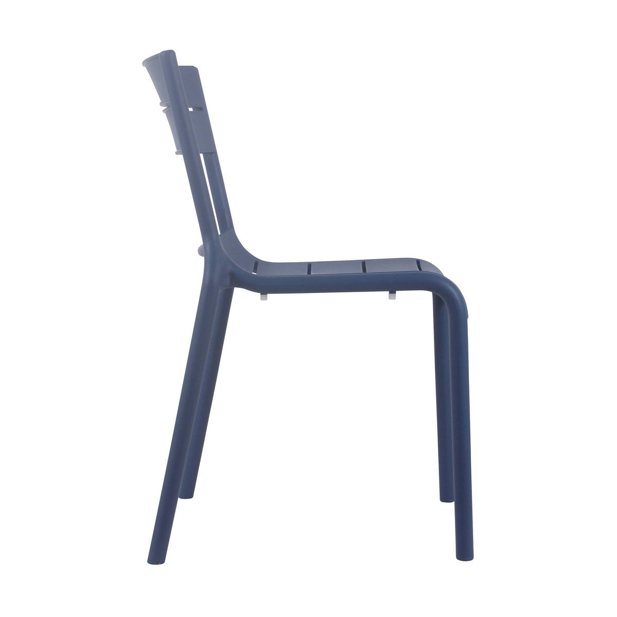GARTENSTUHL 4-tlg., Blau - Blau, Kunststoff (54/50cm) - Oviala