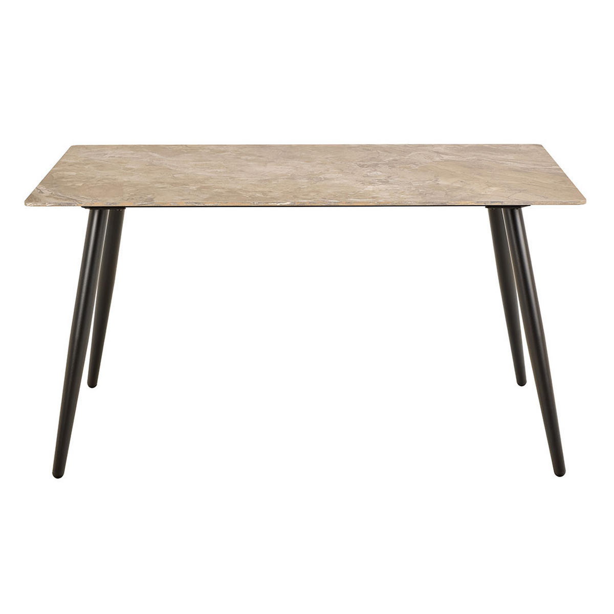 ESSTISCH, Wicklow, Braun, Metall / Keramik, 140 x 80 x 75 cm - Braun, Metall (80/140/75cm) - ebuy24