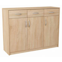 KOMMODE 3D3S Sonoma Eiche 110/35/85 cm Sideboard - Sonoma Eiche, Holzwerkstoff (110/85/35cm) - Matkam Möbel