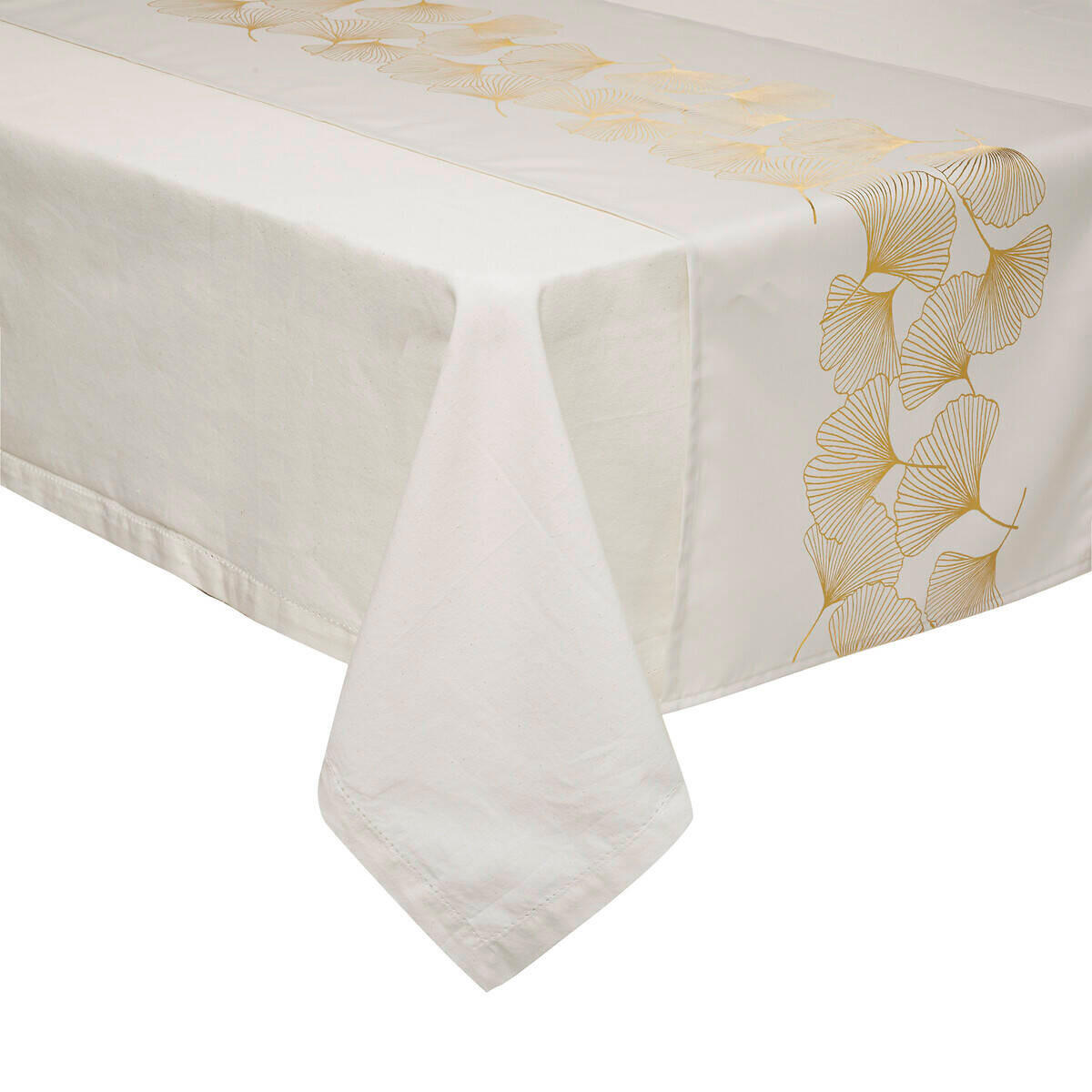 TISCHLÄUFER Goldenes Muster 45/200 cm - Weiß, Textil (200cm) - Atmosphera Createur d´interieur