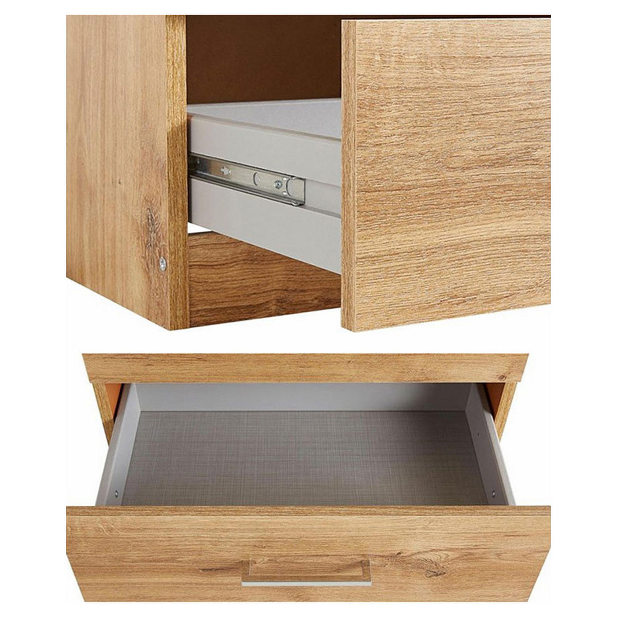 NACHTTISCH Anna Plankeneiche 52 / 38 / 40cm - Eichefarben/Braun, Holz/Holzwerkstoff (52/40/38cm) - Wimex