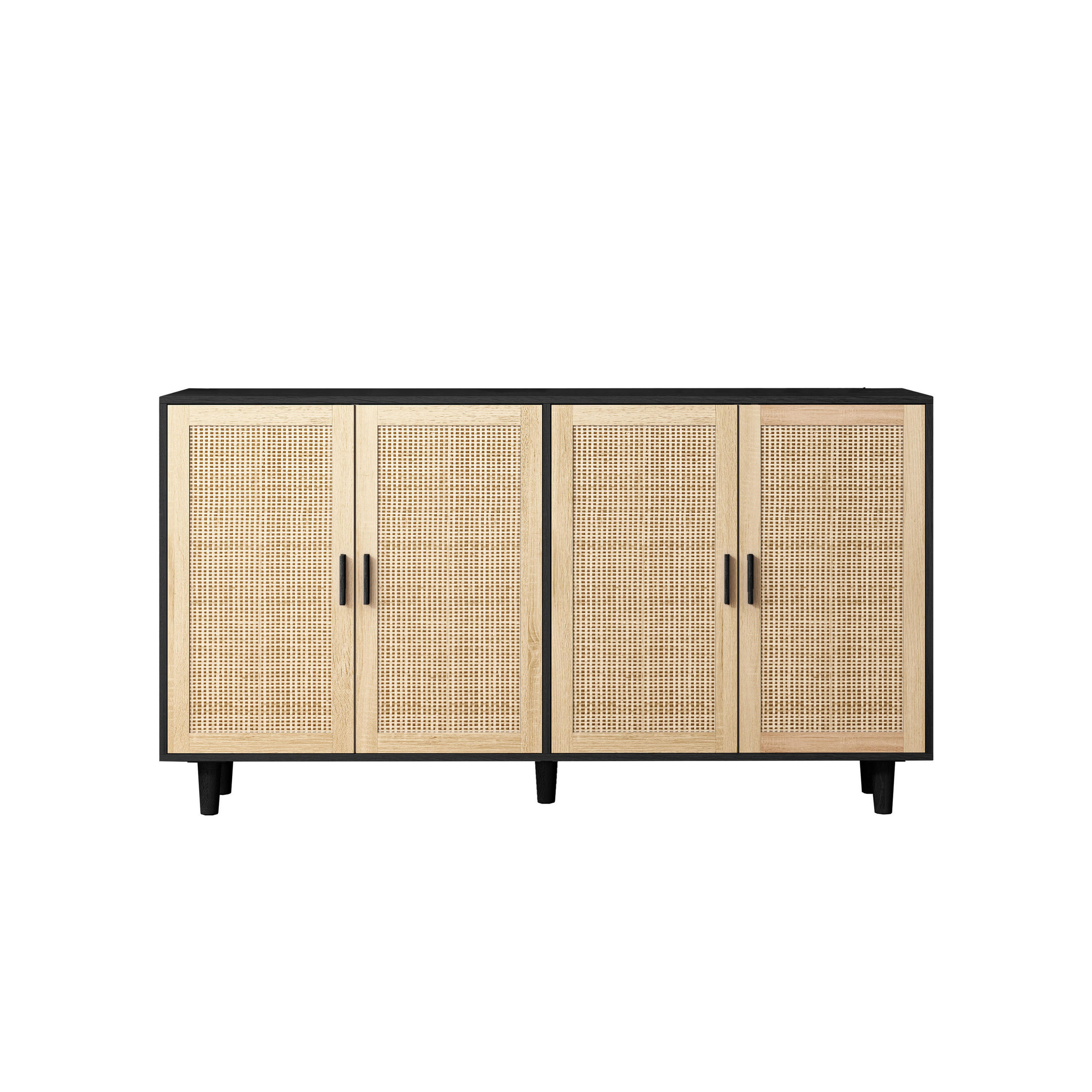 Pangivo Schrank Schwarz 158x88x40 cm