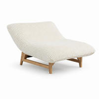 SITZSACK Cord Weiß mit Rückenlehne - Weiß, Holzwerkstoff/Textil (100/76/120cm) - WISHDOR