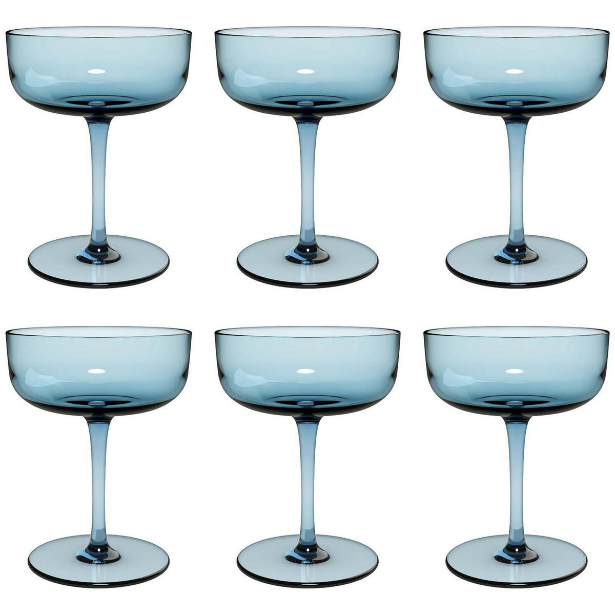 SEKTSCHALEN / DESSERTSCHALEN Like Glass Ice 100 ml 6er Set - Blau, Glas (0.1L) - like.Villeroy & Boch