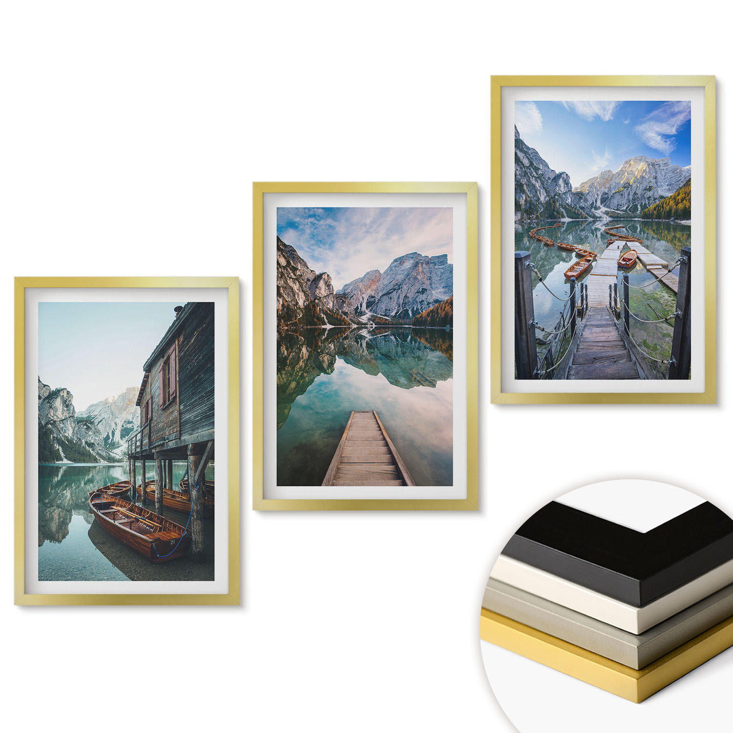 ArtPrintCave Wandbilder Gold 40x60 cm