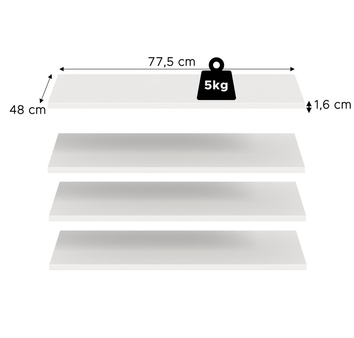 KLEIDERSCHRANK weiß 6-türig 240 cm, Drehtürenschrank mit Kleiderstangen - Schwarz/Weiß, Holzwerkstoff/Kunststoff (240/176/51cm) - Inn.Furn