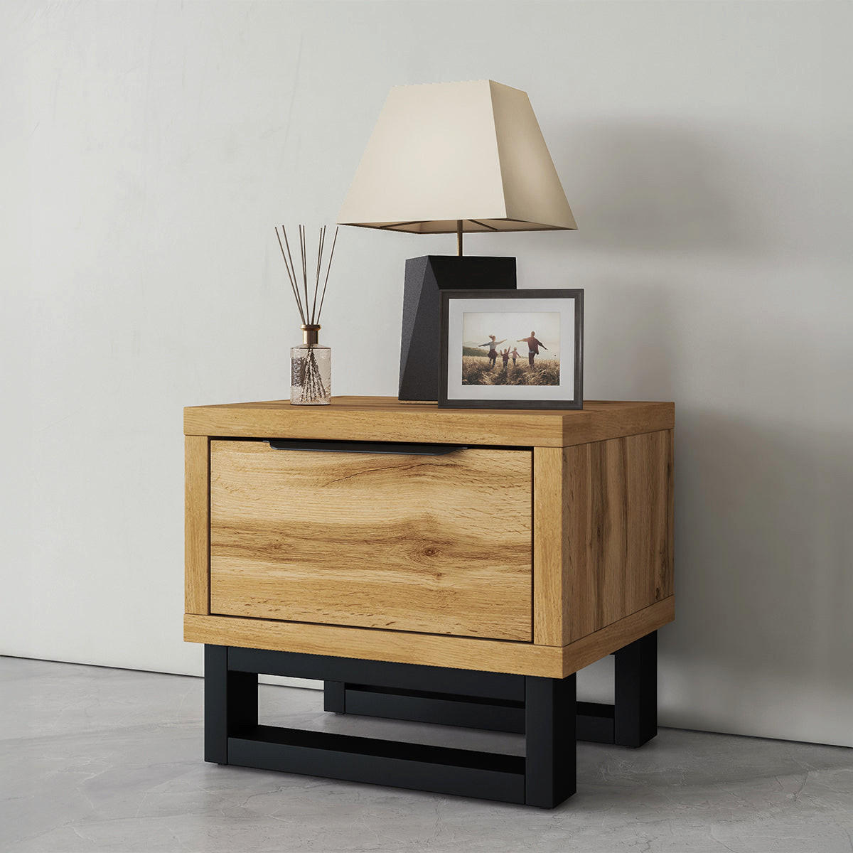 NACHTTISCH Eden Holz - Braun, Holzwerkstoff (55/49/45cm) - Petits-meubles