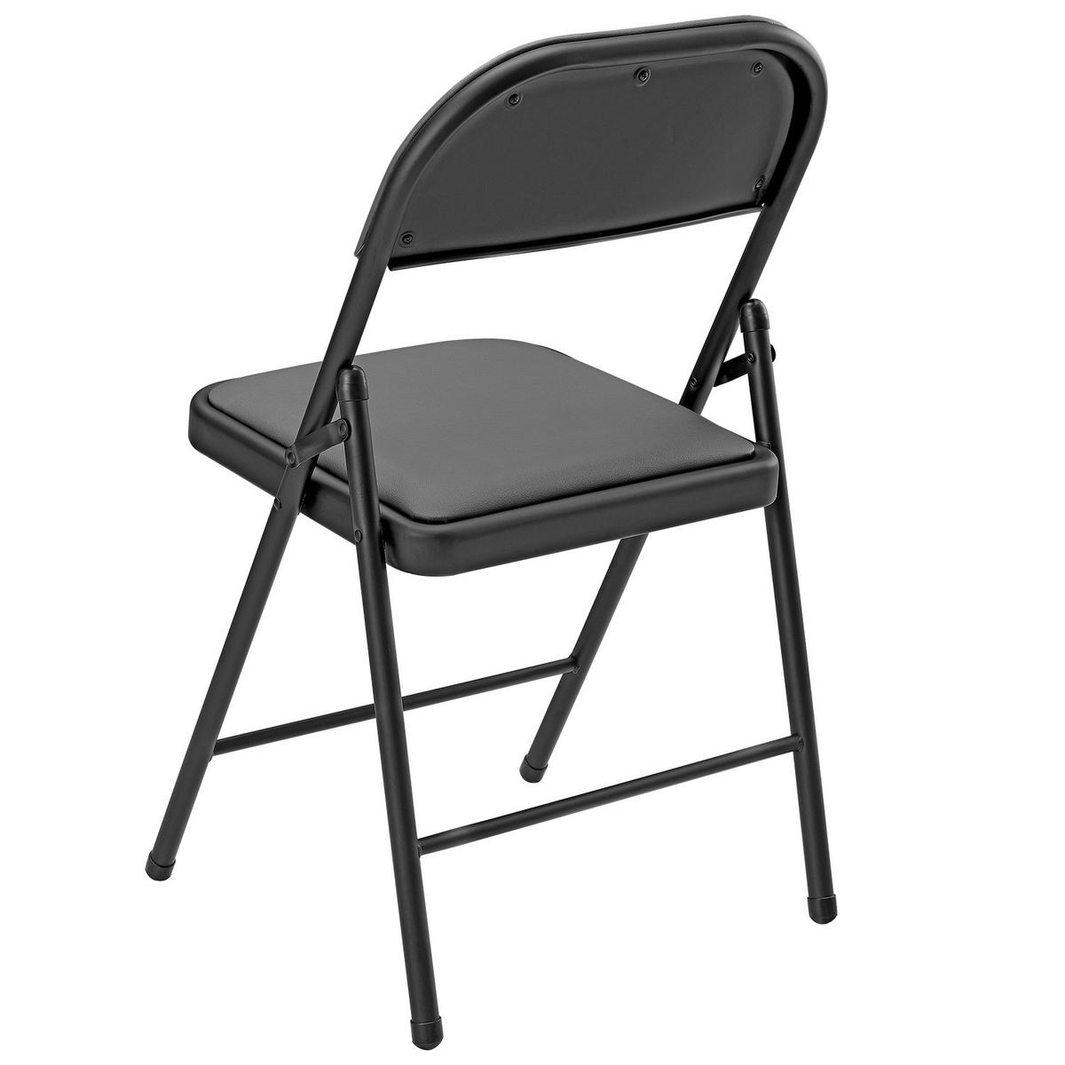 STUHL-SET 6 TLG. - Schwarz/Grau, Kunststoff/Metall (46/80/50cm) - pro.tec
