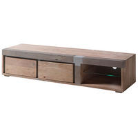 TV-BOARD Akazie 180x48x39 beige lackiert Amsterdam #101 - Beige, Holz (180/39/48cm) - Massivmoebel24