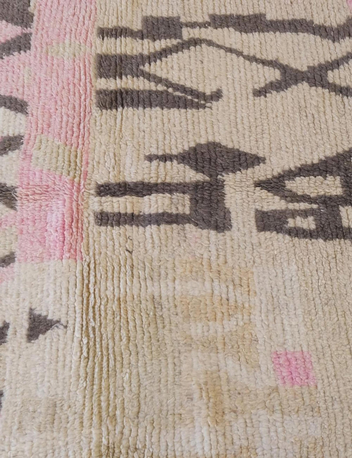 BERBERTEPPICH aus reiner Wolle 131x 200 cm - Pink, Naturmaterialien (131/200cm) - AFK Living