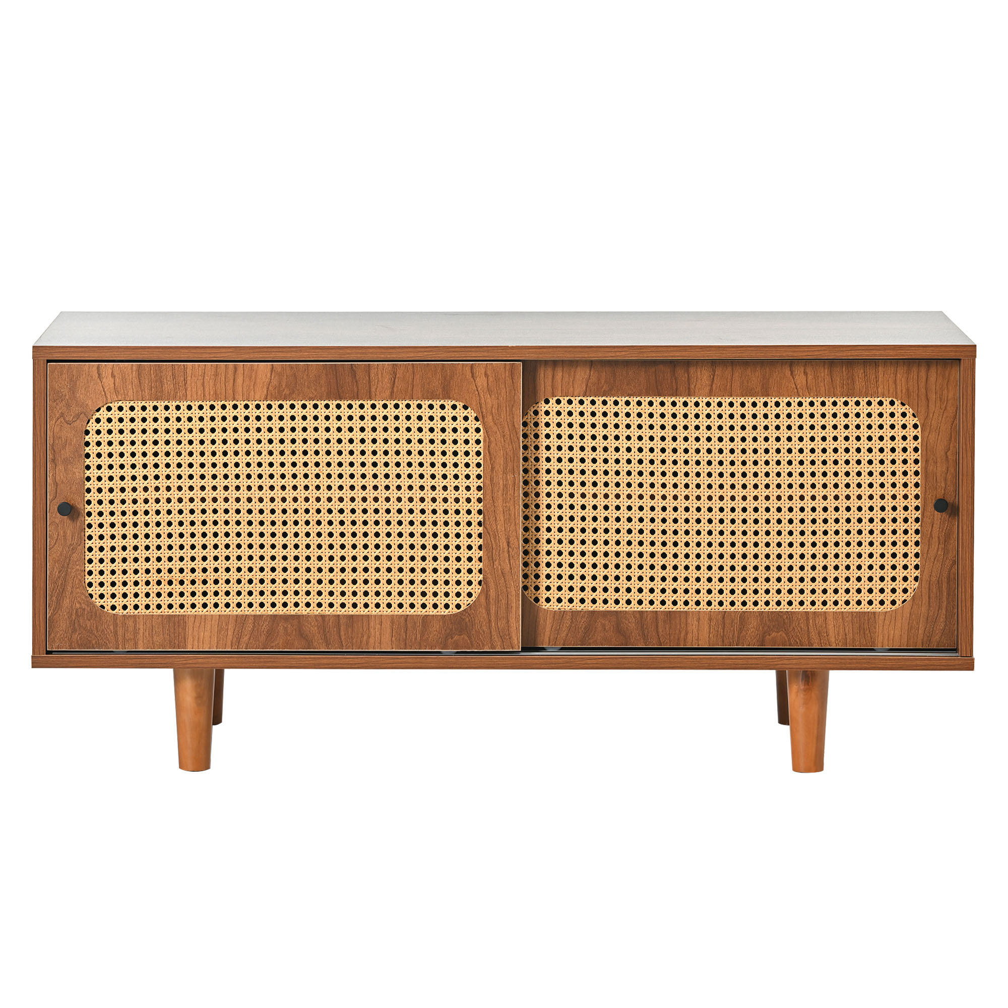 SCHUHSCHRANK Walnuss 104/40/48 cm - Walnussfarben, Holzwerkstoff (104/48/40cm) - PANGIVO
